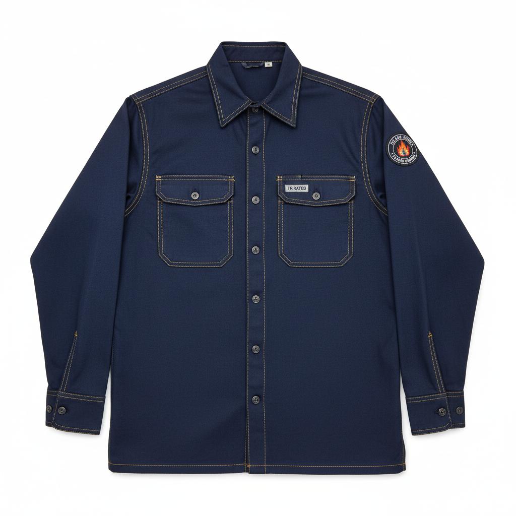 Flame Resistant Welding Shirt - 100% C - 9 oz