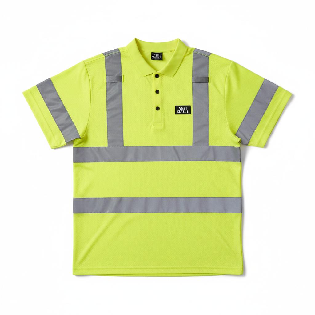 Flame Resistant High Visibility Shirt - 100% C - 7 oz