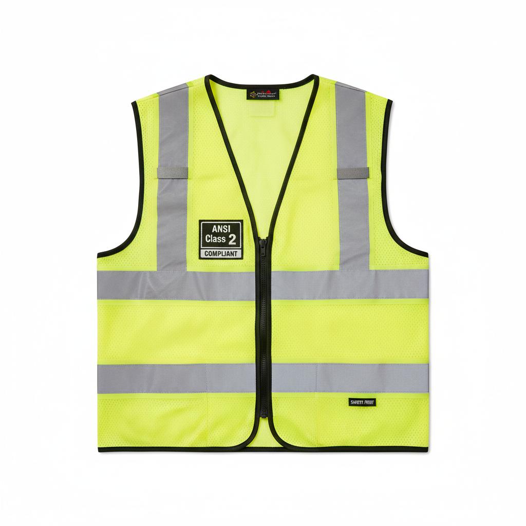 Premium High Visibility Hi Vis Safety Vest - Fluorescent